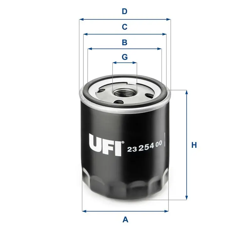 UFI Ölfilter (23.254.00) KFZ-6868080 Top-Seller