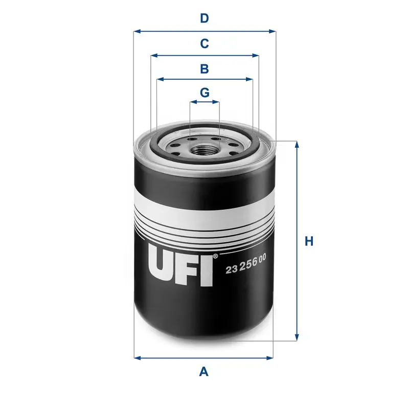 Neu UFI Ölfilter (23.256.00) KFZ-6868083