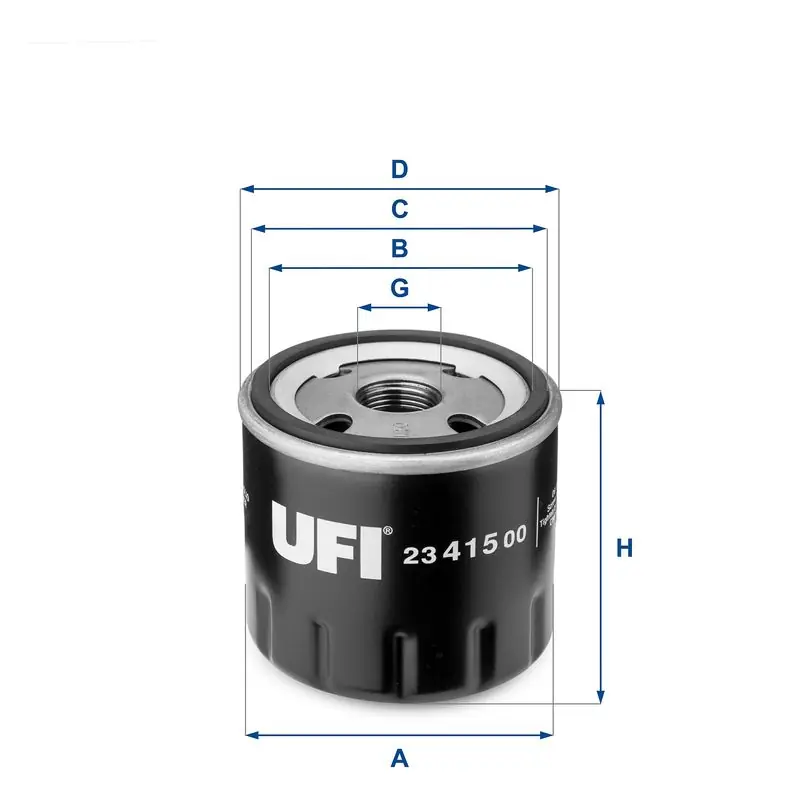 UFI Ölfilter (23.415.00) KFZ-6868112 Sichere Zahlung