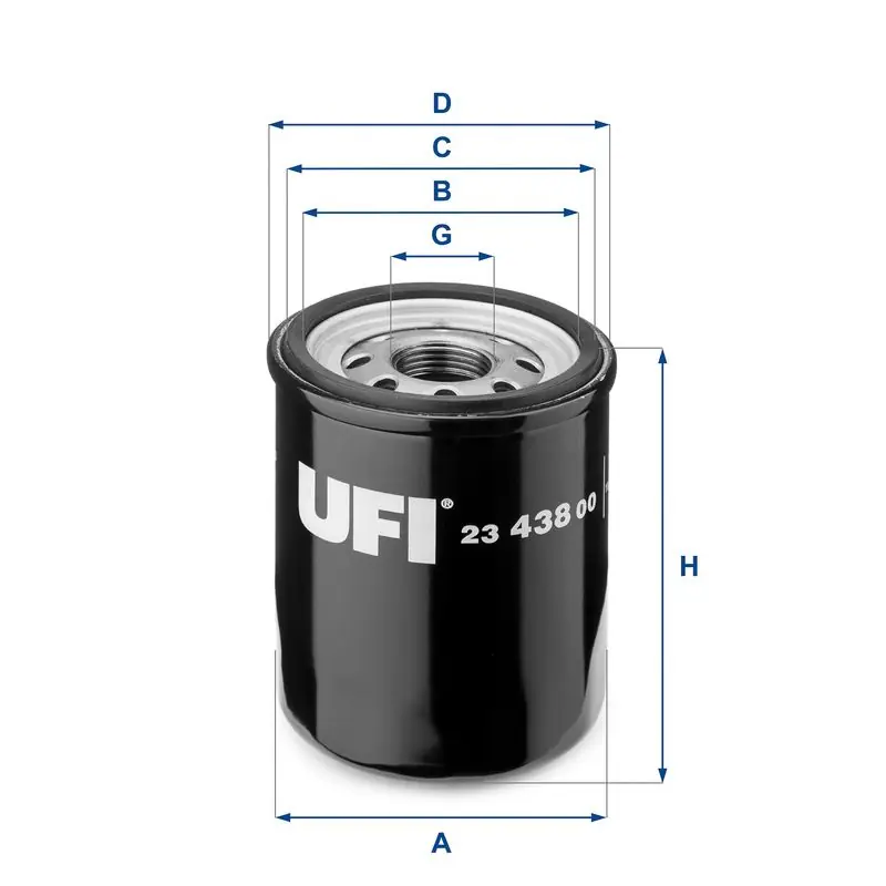 UFI Ölfilter (23.438.00) KFZ-6868137 Top-Angebot