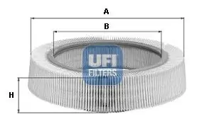 Zertifiziert UFI Luftfilter (30.005.00) KFZ-6888544